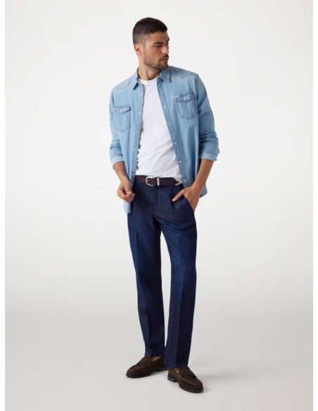 Guess Camicia jeans slim fit in cotone elasticizzato  | Mariadesole.it