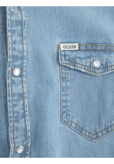 Guess Camicia jeans slim fit in cotone elasticizzato  | Mariadesole.it