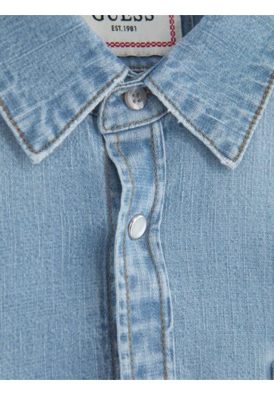 Guess Camicia jeans slim fit in cotone elasticizzato  | Mariadesole.it