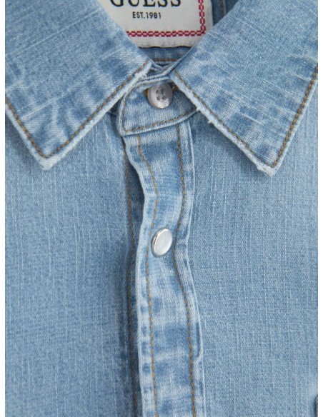 Guess Camicia jeans slim fit in cotone elasticizzato  | Mariadesole.it