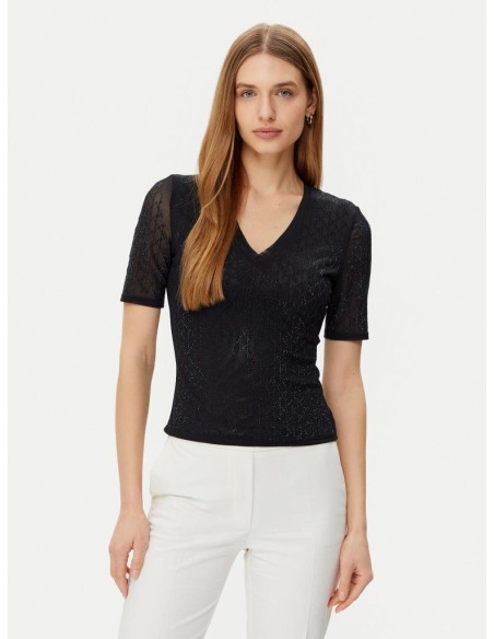 Guess Marciano T-shirt aderente con dettagli scintillanti  | Mariadeso