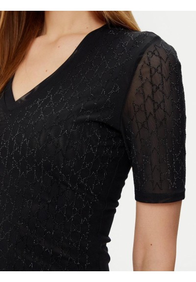 Guess Marciano T-shirt aderente con dettagli scintillanti  | Mariadeso