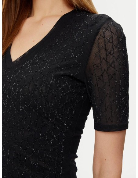 Guess Marciano T-shirt aderente con dettagli scintillanti  | Mariadeso