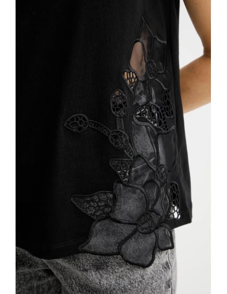 Marciano Guess T-shirt in cotone con applicazione decorativa  | Mariad