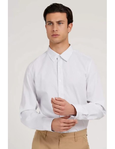 Guess Uomo Camicia a Manica Lunga Port Stripe  | Mariadesole.it