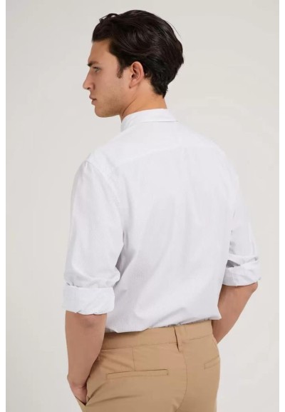 Guess Uomo Camicia a Manica Lunga Port Stripe  | Mariadesole.it