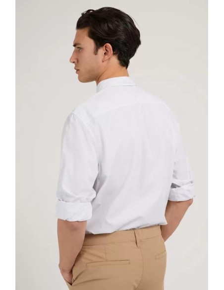 Guess Uomo Camicia a Manica Lunga Port Stripe  | Mariadesole.it