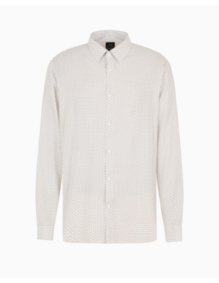 Camicia Regular Fit Uomo Armani Exchange – Tessuto ASV Ecosostenibile 