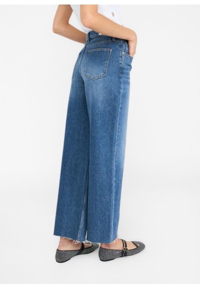 Liu Jo Jeans donna wide leg a vita bassa in denim blu  | Mariadesole.i