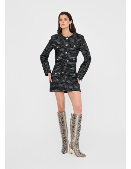 Liu Jo Minigonna donna in bouclé con paillettes  | Mariadesole.it