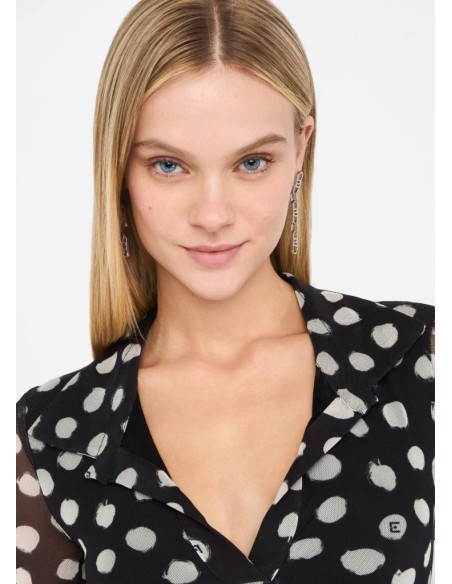 Liu Jo Abito lungo a pois in jersey stretch  | Mariadesole.it