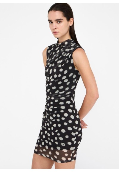 Abito corto a pois in jersey stretch Liu Jo Donna  | Mariadesole.it