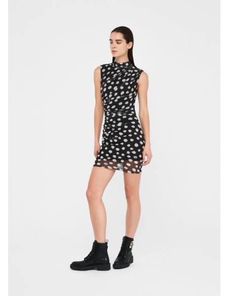 Abito corto a pois in jersey stretch Liu Jo Donna  | Mariadesole.it