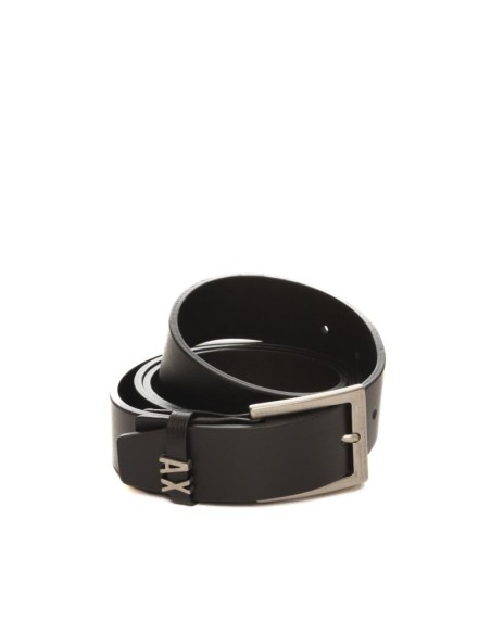 Cintura uomo in pelle con logo metallico Armani Exchange  | Mariadesol