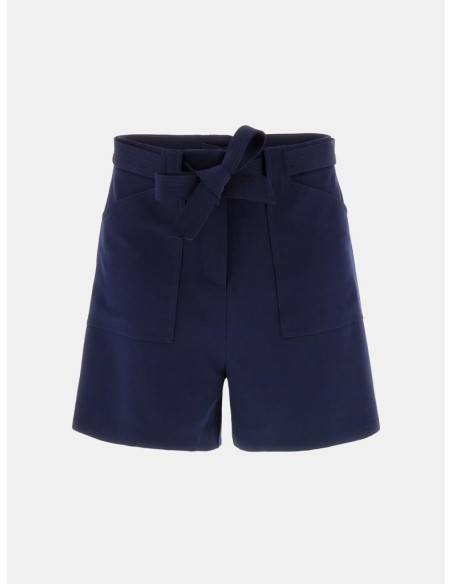 Shorts donna in crepon stretch con cintura e tasche utility Guess  | M