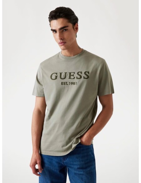 T-shirt uomo Guess in cotone con logo ricamato

  | Mariadesole.it