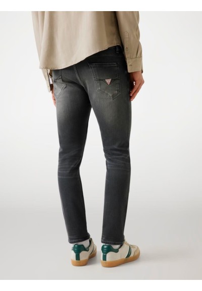 Jeans skinny Guess uomo Miami a vita bassa in denim stretch  | Mariade