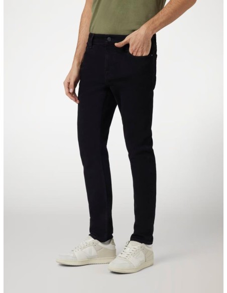 Jeans uomo skinny Guess Chris in denim nero bi-stretch  | Mariadesole.