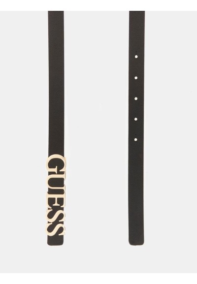 Cintura donna Guess Lefia simil pelle con fibbia scritta logo oro pall