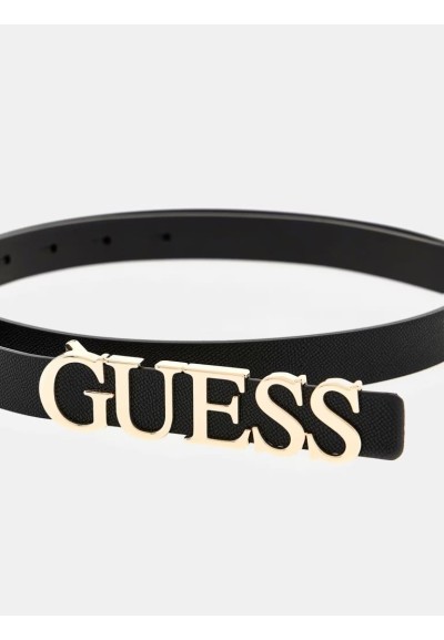 Cintura donna Guess Lefia simil pelle con fibbia scritta logo oro pall
