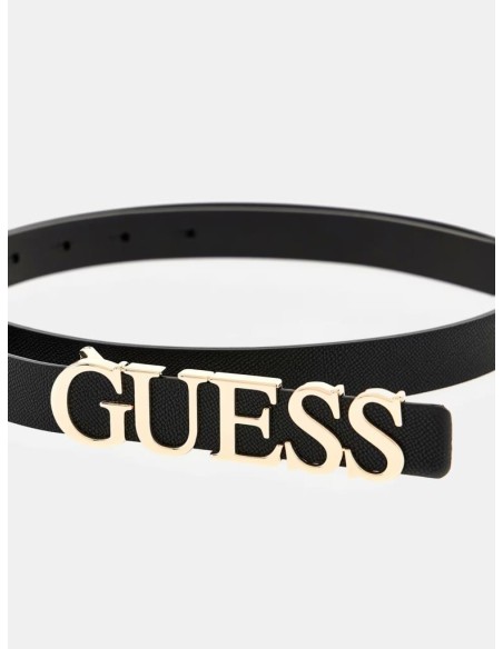 Cintura donna Guess Lefia simil pelle con fibbia scritta logo oro pall