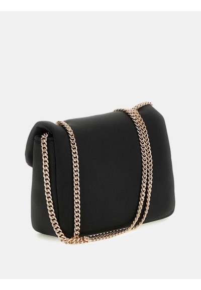 Mini tracolla donna Guess Prue in satin con scritta logo gioiello e me