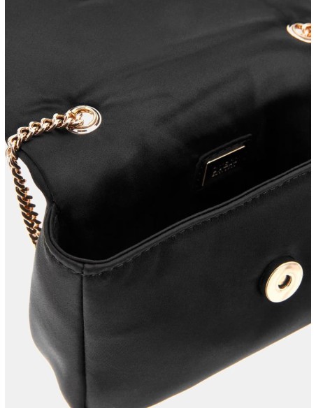 Mini tracolla donna Guess Prue in satin con scritta logo gioiello e me