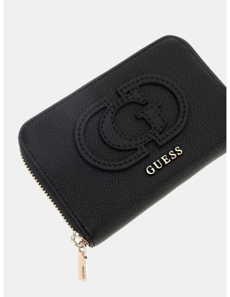 Portafoglio Guess Calebra con logo e zip dorata in simil pelle  | Mari