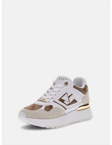 Runner Donna Guess Korenzo con Stampa 4G Logo e Inserti Laminati  | Ma