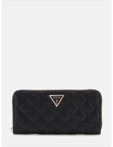 Maxi Portafoglio Donna Guess Giully Trapuntato con Logo e Zip Oro  | M