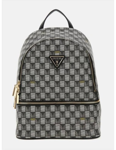 Mini Zaino Donna Guess Follie con Logo Jet Set e Metalleria Oro  | Mar