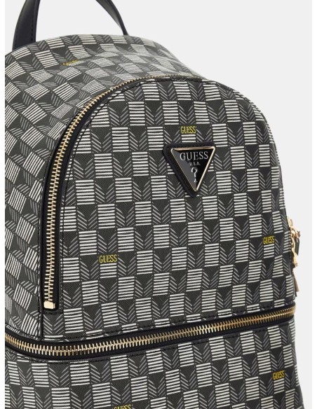 Mini Zaino Donna Guess Follie con Logo Jet Set e Metalleria Oro  | Mar