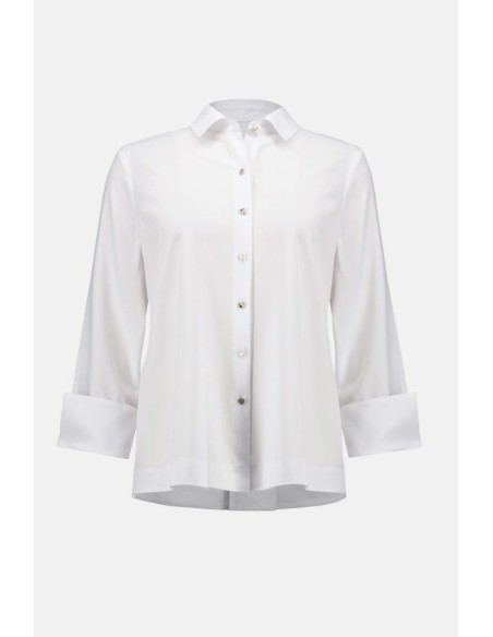 Camicetta Donna Joseph Ribkoff in Popeline con Bottoni Oro e Zip Poste