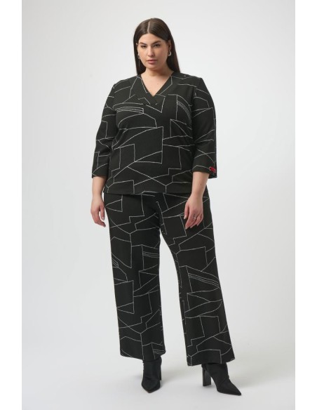 Pantaloni Donna Joseph Ribkoff a Gamba Larga con Stampa Astratta  | Ma