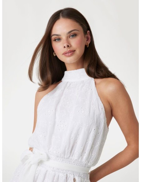 Mini Vestito Fit and Flare in Chiffon Guess Donna con Stampa Floreale 