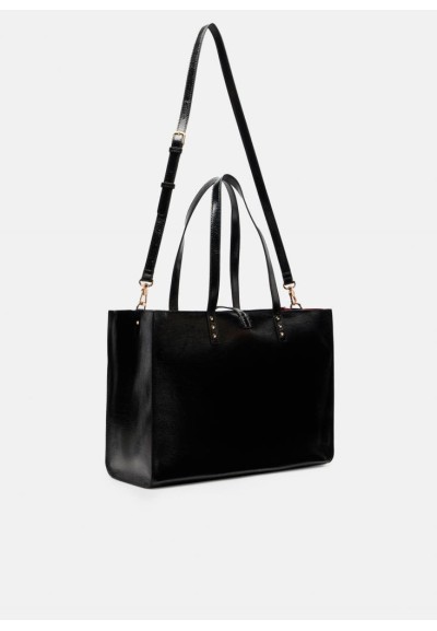 Borsa Tote Bag Grande Glossy Liu Jo Donna con Borchie e Tracolla  | Ma