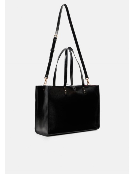 Borsa Tote Bag Grande Glossy Liu Jo Donna con Borchie e Tracolla  | Ma