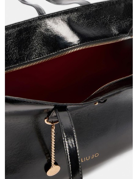 Borsa Tote Bag Grande Glossy Liu Jo Donna con Borchie e Tracolla  | Ma