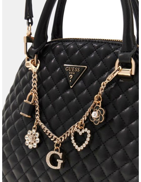Guess Borsa Donna Everlee Trapuntata con Charm Gioiello e Tracolla  | 