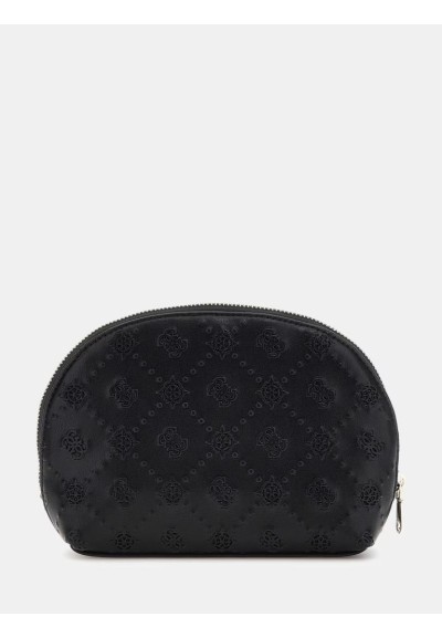 Guess Beauty Case Donna 4G Logo Peony in Similpelle con Dettagli Oro  