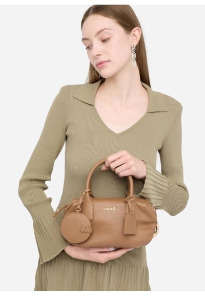 Liu Jo Borsa Piccola Donna con Charm Marrone a Mano e Tracolla  | Mari