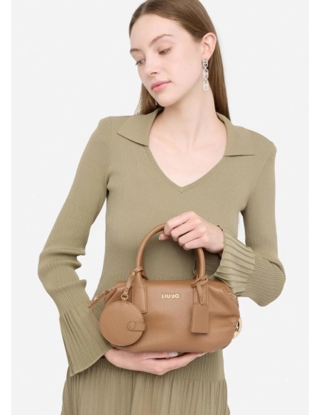 Liu Jo Borsa Piccola Donna con Charm Marrone a Mano e Tracolla  | Mari