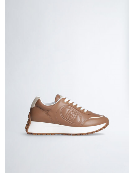 Liu Jo Sneakers Running Donna Lolo 17 in Pelle Marrone  | Mariadesole.