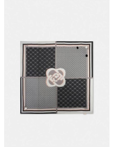 Foulard Liu Jo Better con Motivo Patchwork e Pompon  | Mariadesole.it