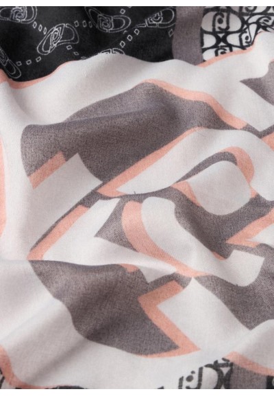 Foulard Liu Jo Better con Motivo Patchwork e Pompon  | Mariadesole.it