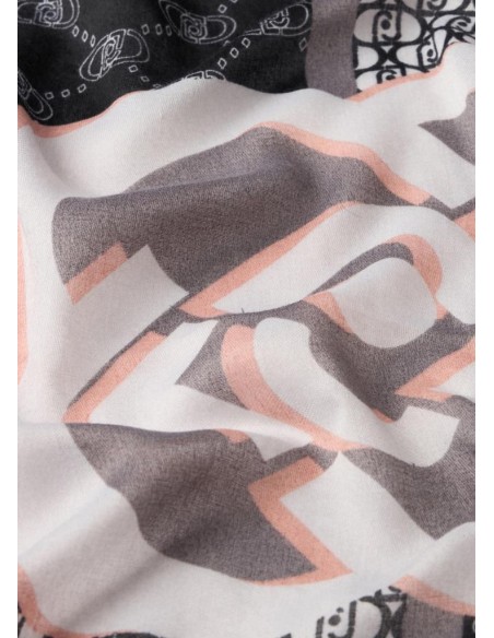 Foulard Liu Jo Better con Motivo Patchwork e Pompon  | Mariadesole.it