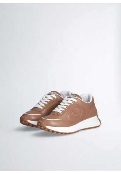 Liu Jo Sneakers Running Donna Lolo 17 in Pelle Marrone  | Mariadesole.