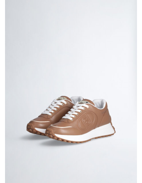 Liu Jo Sneakers Running Donna Lolo 17 in Pelle Marrone  | Mariadesole.