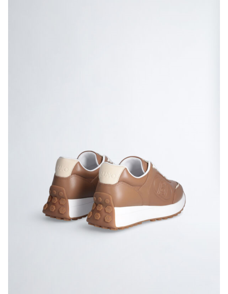 Liu Jo Sneakers Running Donna Lolo 17 in Pelle Marrone  | Mariadesole.