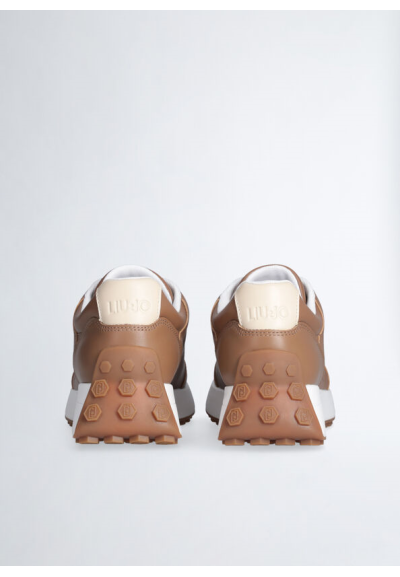 Liu Jo Sneakers Running Donna Lolo 17 in Pelle Marrone  | Mariadesole.